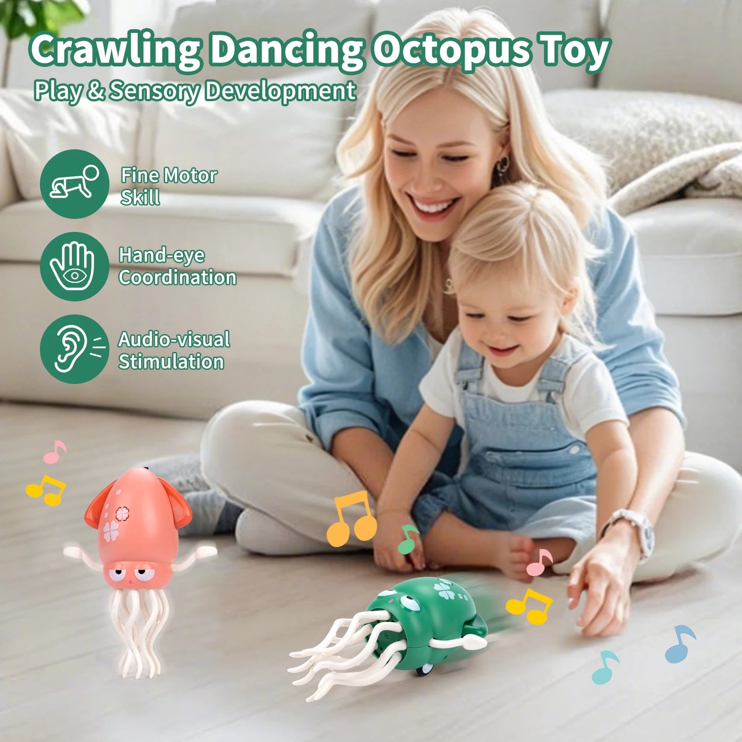 Kids Electronic Pet Toys Musical Penguin Dancing Duck & Octopus