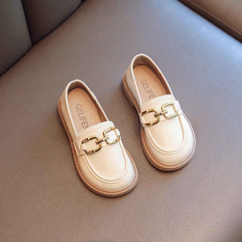 Girls' Princess Shoes 2025 Spring and Autumn Soft Soles Non-slip Foreign Style British Performance Loafers