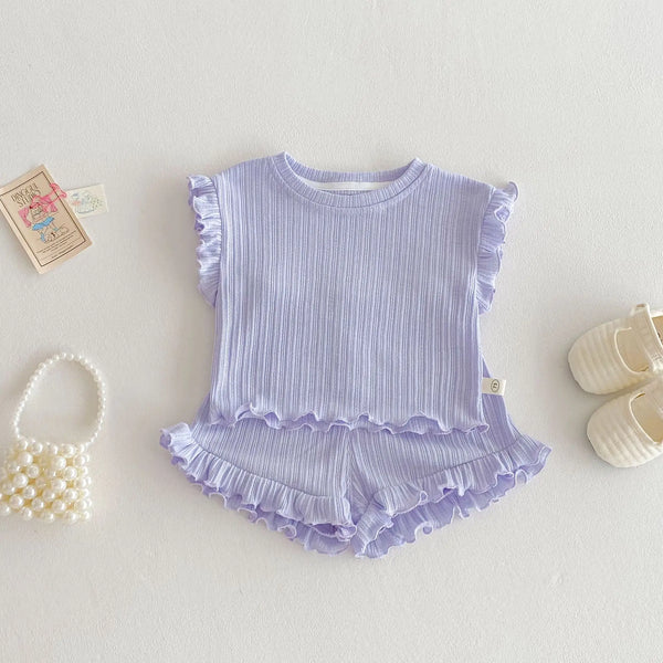 Candy Frill Shorts Set