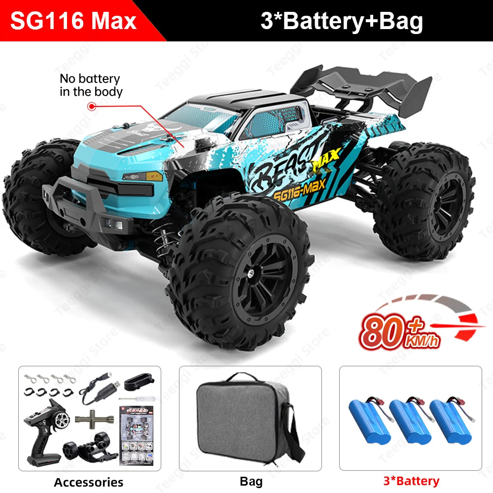 SG116 MAX 1:16 High Speed Drift Racing Car 80KM/H Brushless Motor 4WD