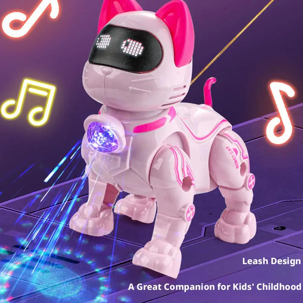 Smart Robot Cat Toy Programmable Intelligent Voice Control Stunt Cat