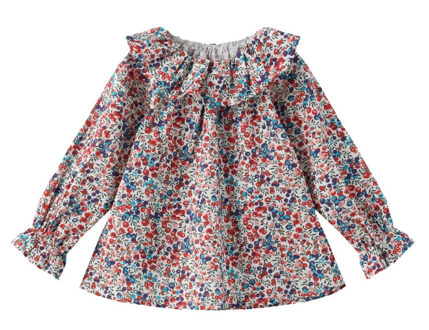 Antonia Princess Ruffle Collar Long Sleeve Tops