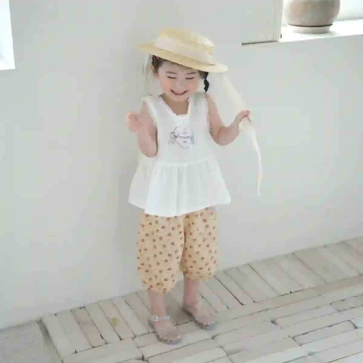 Xiemena Sleeveless Cute Infant Girl Back Cross Tops