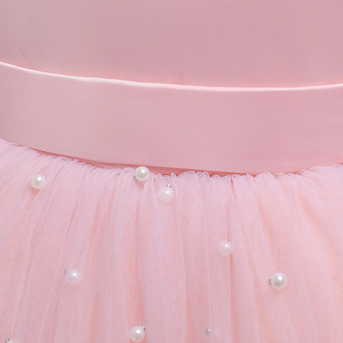 4-9 Years Old Pompadour Dress Cute Girl Dress