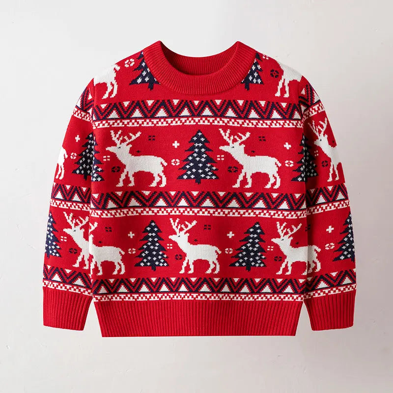 Estevan Christmas Warm Bottom Pullover Sweater