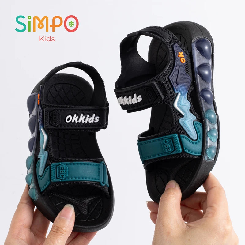Children' Fashion Sport Sandals Geometric Patterns Breathable Shoes