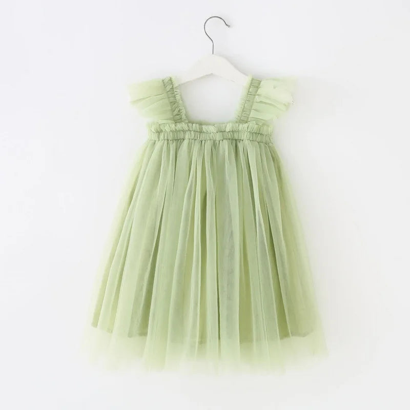 Mia Sleeveless Square Collar Princess Dress Child