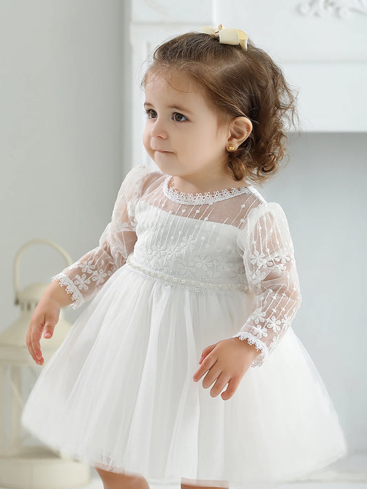 Dress Baby Girls Party Birthday Wedding Princess  Dress