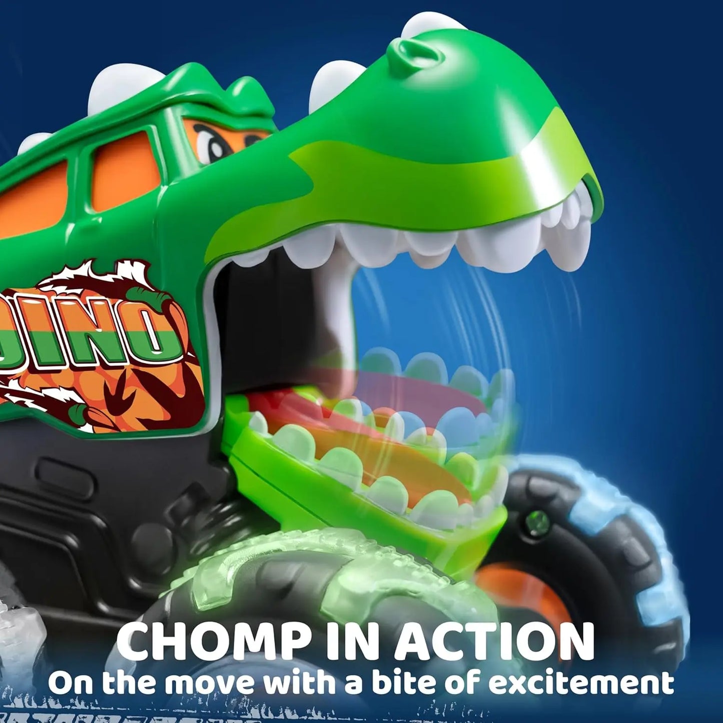 JOYFY 3 Pack Monster Truck Toy Motion Activated Light-Up Cars