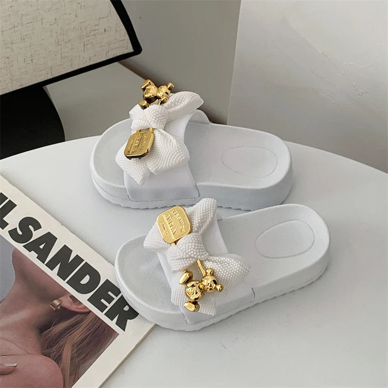 Fashion Girl Slippers Simple Childs Shoes Thick Soled Girls Shoes