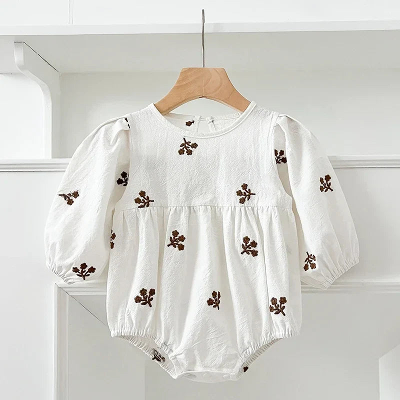 Puff Sleeve Garden Romper