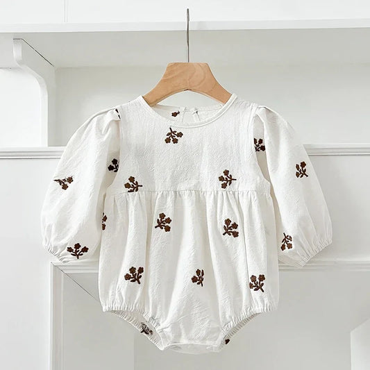 Puff Sleeve Garden Romper