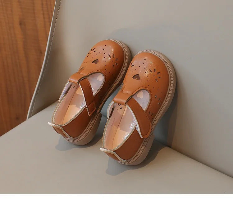 Summer Girls Love Shoes Breathable Suitable for School Footwear Autumn Flats