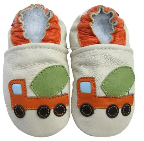 003Carozoo Newborn Baby Shoes Infant Shoes Slippers Soft Leather Baby Boys First-Walkers Girl Shoes