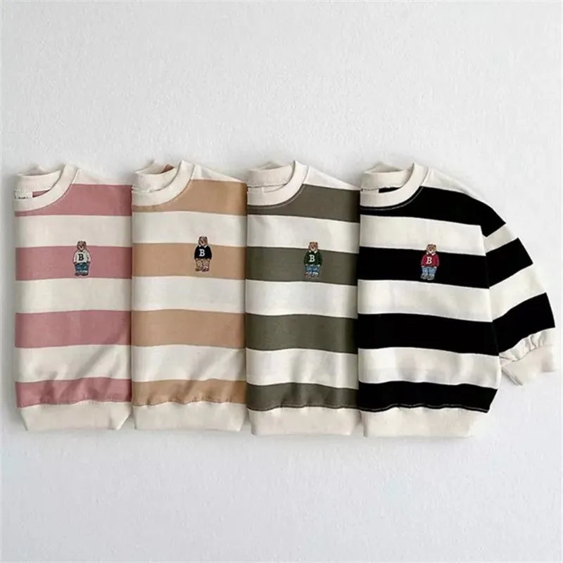 Enrrique New Baby Boy Long Sleeve Striped Sweater