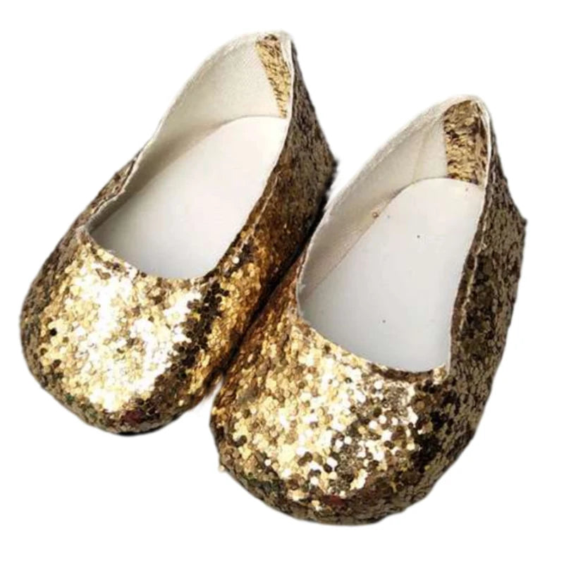 Baby Doll Shoes for 43cm Doll Shoes for 18 Inch Girl Doll Princess Shoes Toy  Accessories