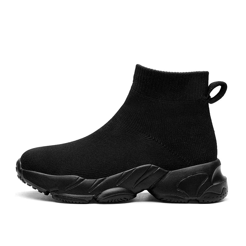 Kids Shoes Girls Sneakers Fashion Knit Luxury Designer High Top Shoes