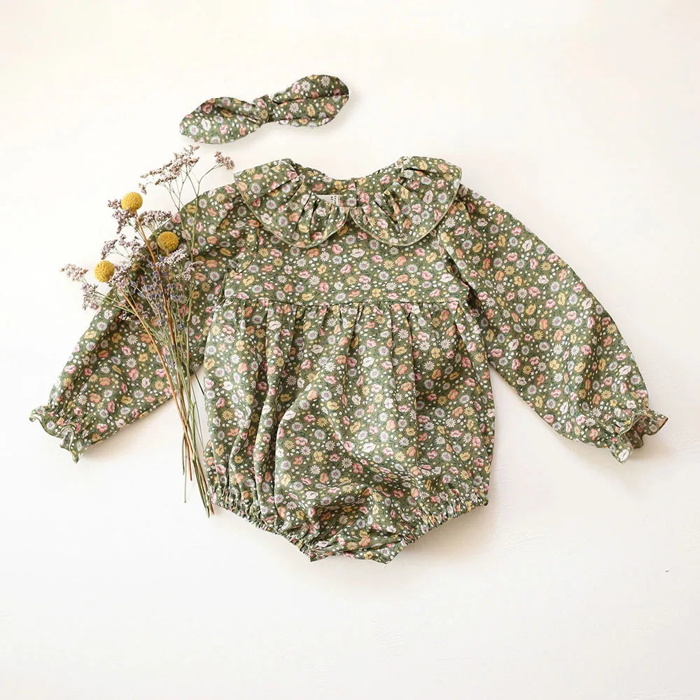 Floral Newborn Romper Set