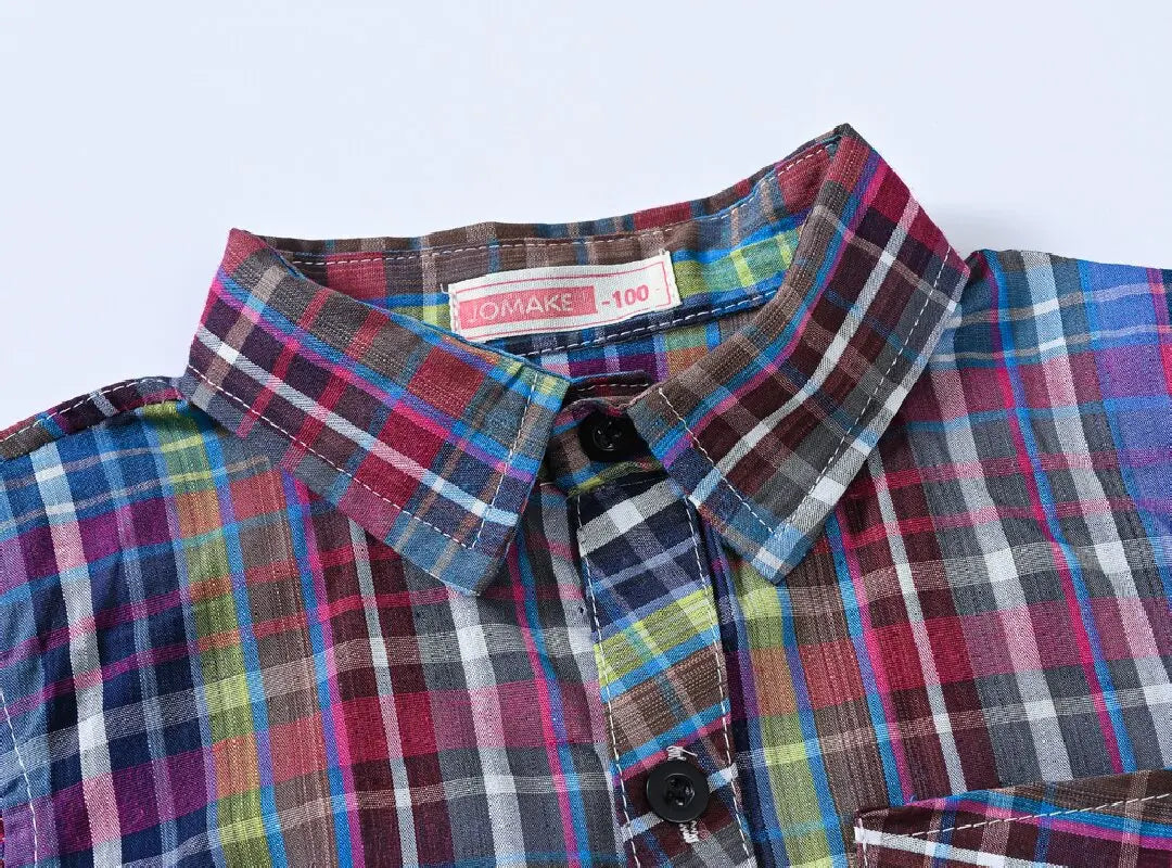 Ivan Children's Clothing Boy Plaid Shirt