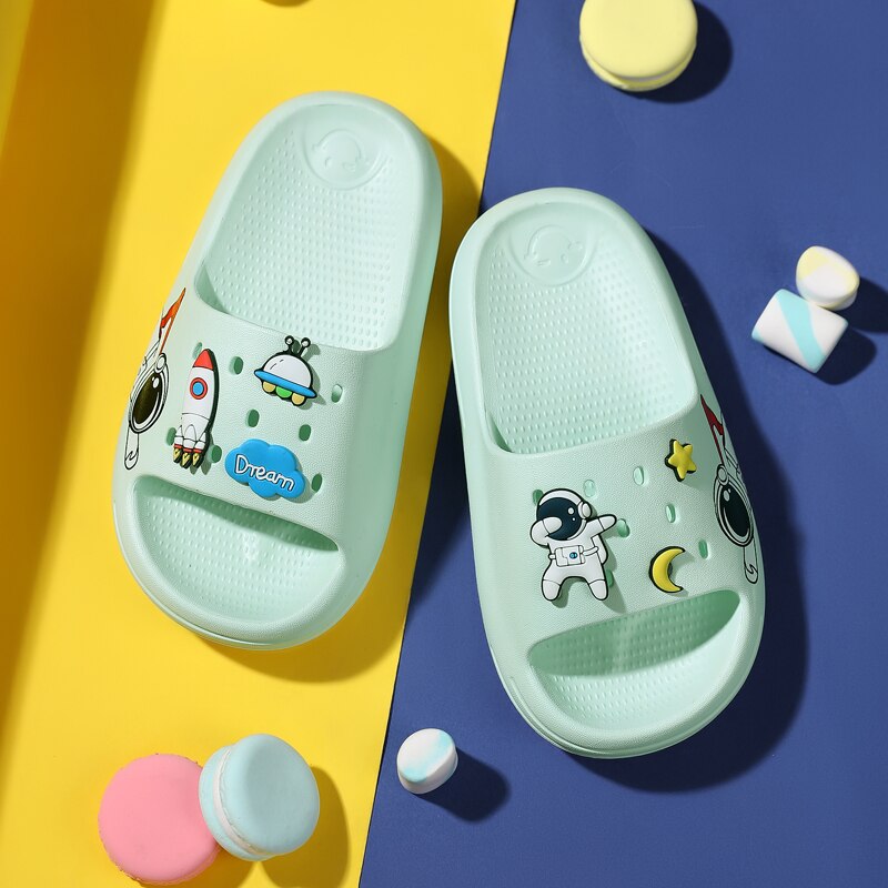 Cartoon Cute Slippers for Boys Kid Beach Shoes Sandals