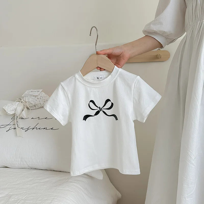 Vega Bow Children's Yankee Tops Baby Casual Korean Version - GuGuTon baby store - Baby Fashion - Toddlers Outfits - Babies Outfits - Toddler Clothes - Kids Clothing - Newborn Clothes - Newborn Wear - Kids Wear - Trending Clothes - Trending Outfits - Fall Fashion - Winter Fashion - Girls Clothes - Boys Clothes - Babies Wear - Kids Accessories - KidsWear - Summer Clothes - Summer Fashion - Summer Trend - Falls Sweaters - Tops - Bottom - Jeans - Blouse - Dresses - Newborn Dresses - Toys