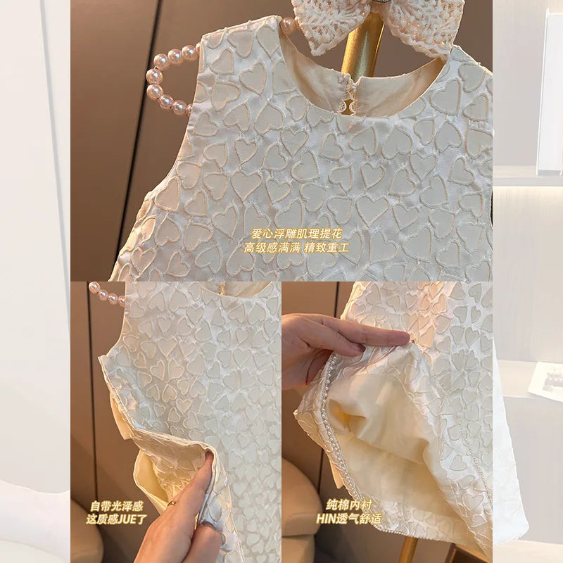Girls' Sundress Princess Dress  Western Style Spring and Summer Children Baby Girl Dress
