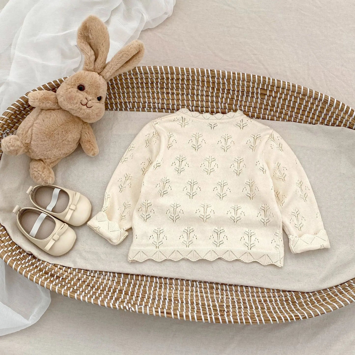 Trina Delicate Baby Cardigan Long Sleeved Top