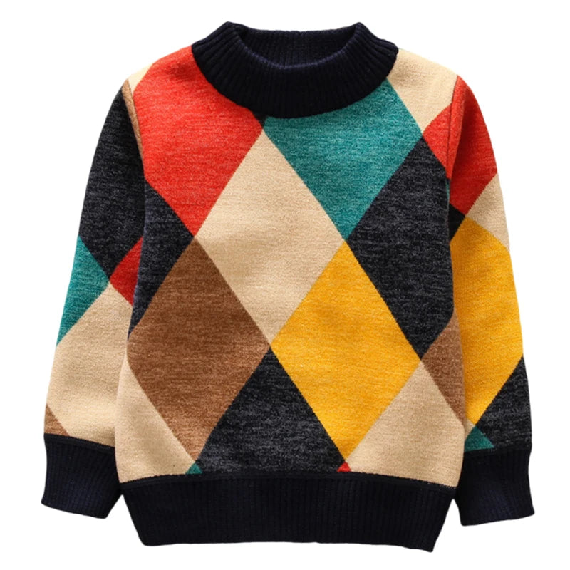 Fernelis Baby Striped Plaid Sweater - GuGuTon baby store - Baby Fashion - Toddlers Outfits - Babies Outfits - Toddler Clothes - Kids Clothing - Newborn Clothes - Newborn Wear - Kids Wear - Trending Clothes - Trending Outfits - Fall Fashion - Winter Fashion - Girls Clothes - Boys Clothes - Babies Wear - Kids Accessories - KidsWear - Summer Clothes - Summer Fashion - Summer Trend - Falls Sweaters - Tops - Bottom - Jeans - Blouse - Dresses - Newborn Dresses - Toys