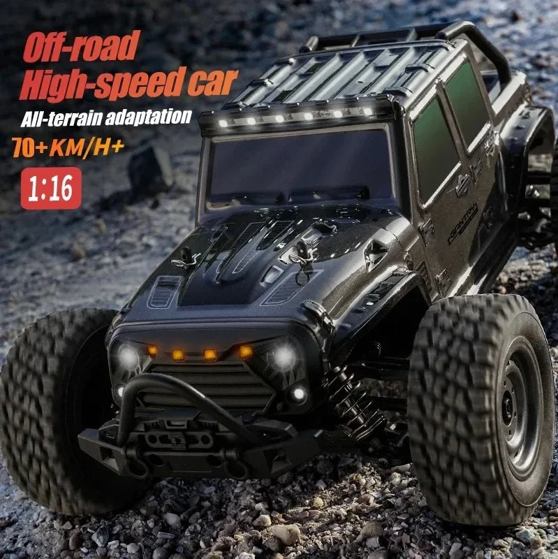 Rc Cars 1/16 16103Pro 50km/h or 75km/h with LED  Brushless Moter 4WD Off Road 4x4 High Speed Drift Monster Truck Kids Toys Gift