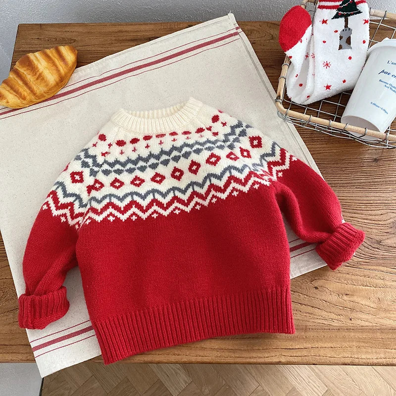 Wilson Children's Jacquard Knitted Sweater