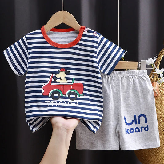 Gabriel T-shirt and Shorts Set Pure Cotton Tees