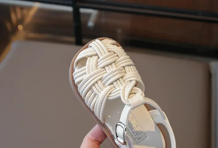 New Sandals Summer Children's Woven Casual Baby Shoes Girls