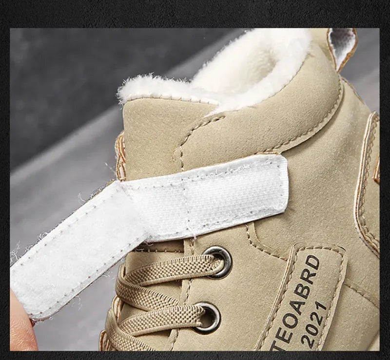 Winter Snow Boots For Children 2024 Trend Fashion Plush Cotton Shoes