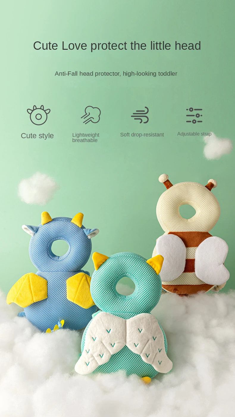 1-3T Toddler Baby Head Protector Safety Pad Cushion Back Prevent Injured