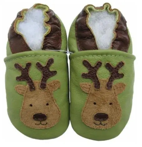 003Carozoo Newborn Baby Shoes Infant Shoes Slippers Soft Leather Baby Boys First-Walkers Girl Shoes