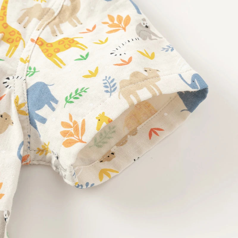 Samuel Short Sleeve Print Cotton Shirt - GuGuTon baby store - Baby Fashion - Toddlers Outfits - Babies Outfits - Toddler Clothes - Kids Clothing - Newborn Clothes - Newborn Wear - Kids Wear - Trending Clothes - Trending Outfits - Fall Fashion - Winter Fashion - Girls Clothes - Boys Clothes - Babies Wear - Kids Accessories - KidsWear - Summer Clothes - Summer Fashion - Summer Trend - Falls Sweaters - Tops - Bottom - Jeans - Blouse - Dresses - Newborn Dresses - Toys