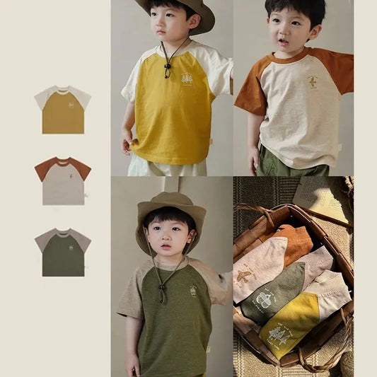 Pedro Raglan Spliced Sleeve Boys Tees