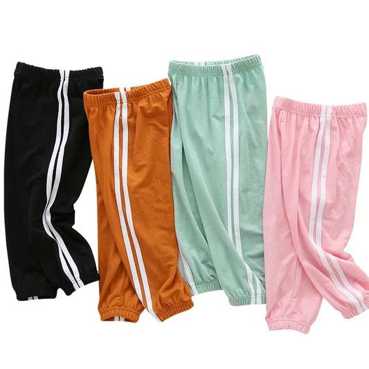 Fernando Side Stripe Patchwork Pants Children Breathable Sport