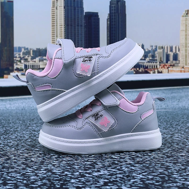 Children's Butterfly Casual Shoes Girls Fashionable Light Casual Sports Shoes