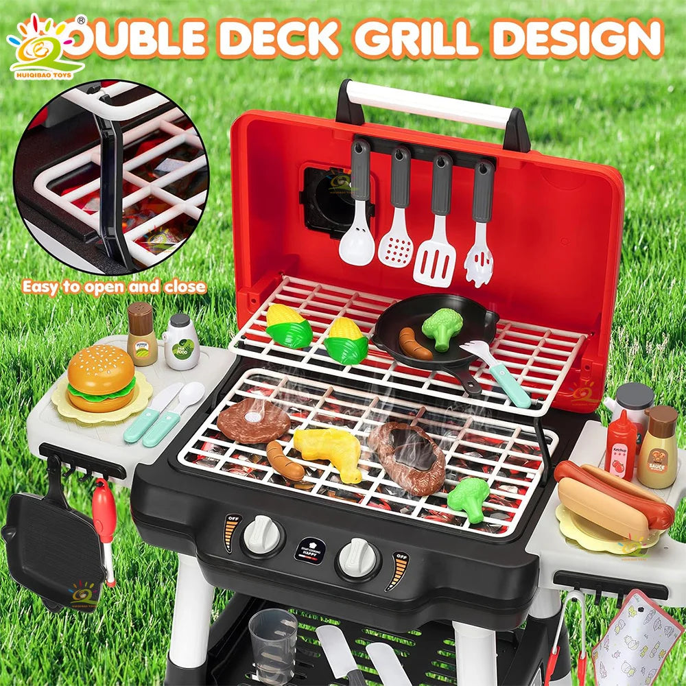 Electric barbecue grill portable outdoor barbecue grill boys and girls ultra-realistic simulation barbecue