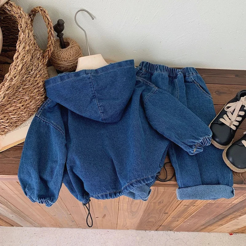 Juan Children's clothing Denim Sweater - GuGuTon baby store - Baby Fashion - Toddlers Outfits - Babies Outfits - Toddler Clothes - Kids Clothing - Newborn Clothes - Newborn Wear - Kids Wear - Trending Clothes - Trending Outfits - Fall Fashion - Winter Fashion - Girls Clothes - Boys Clothes - Babies Wear - Kids Accessories - KidsWear - Summer Clothes - Summer Fashion - Summer Trend - Falls Sweaters - Tops - Bottom - Jeans - Blouse - Dresses - Newborn Dresses - Toys