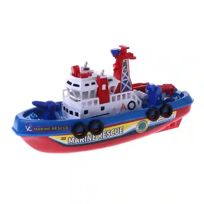 Electric Marine Rescue Boat Toy for Kids - Fast Speed Light