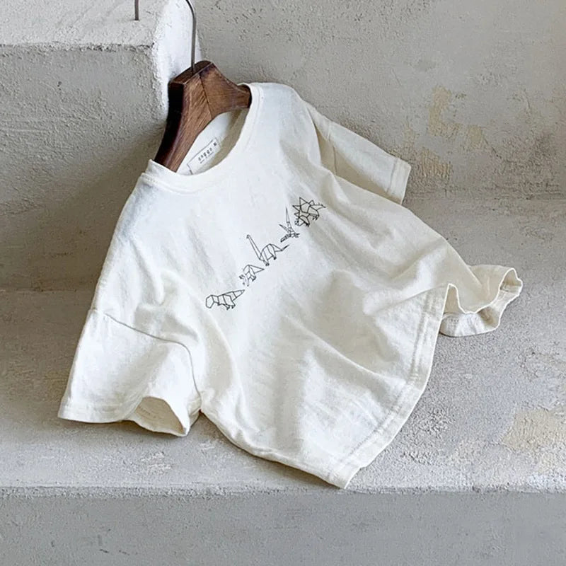 Libardo Casual Dinosaur Comfortable Thin T-shirt - GuGuTon baby store - Baby Fashion - Toddlers Outfits - Babies Outfits - Toddler Clothes - Kids Clothing - Newborn Clothes - Newborn Wear - Kids Wear - Trending Clothes - Trending Outfits - Fall Fashion - Winter Fashion - Girls Clothes - Boys Clothes - Babies Wear - Kids Accessories - KidsWear - Summer Clothes - Summer Fashion - Summer Trend - Falls Sweaters - Tops - Bottom - Jeans - Blouse - Dresses - Newborn Dresses - Toys