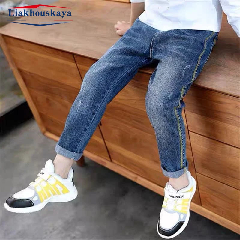 Álvaro Baby Clothes Classic Pants Children Denim Clothing Infant