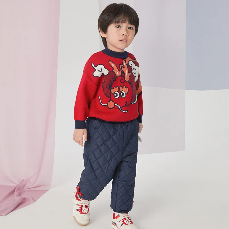 Henrry Cotton Kids Turtleneck Pullover Sweater