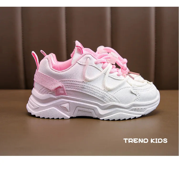 Girls Gradient Design Shoes Children Platform Sneakers Casual 4-12 Years Autumn Kids Chunky Running Sports Tennis Shoes for Girl