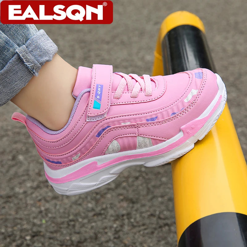 Girls Running Shoes Kids Sports Casual Sneakers Breathable Lightweight