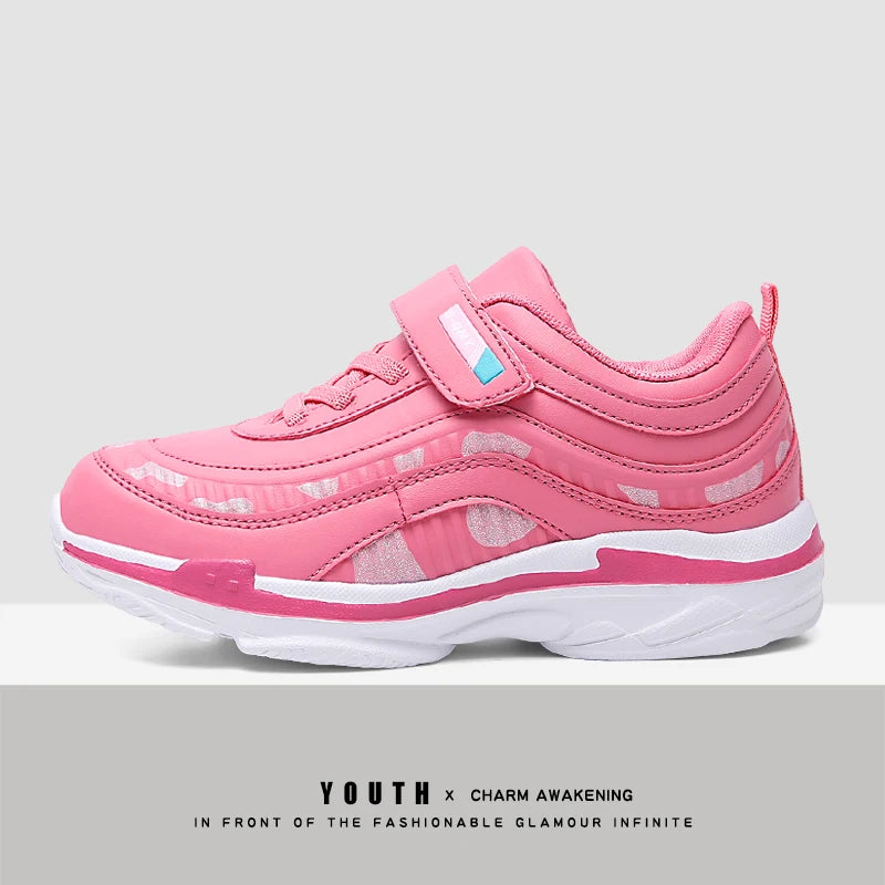 Girls Running Shoes Kids Sports Casual Sneakers Breathable Lightweight