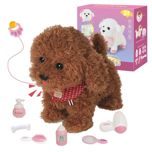 Interactive Electronic Puppy Toys for Kids, Walking Dog Toy with Leash, Remote Control, for Girls