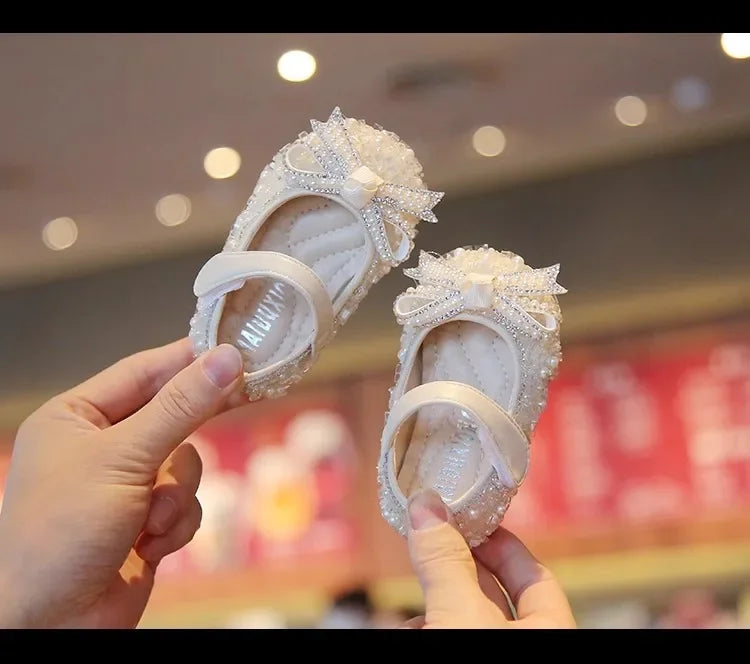 Fashion Girls Shoes Spring New Kids Leather Shoes Soft Soled Baby Shoe Anti Slip Girl Casual Shoes Simple Child Walking Shoe